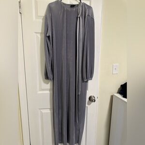Elegant Gray Maxi Dress